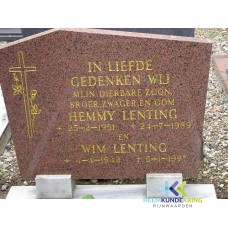 Grafstenen kerkhof Herwen Coll. HKR (74) H.Lenting & W.Lenting